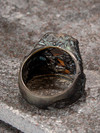 Ivy Boulder Opal silver and gold ring