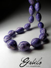 Beads from charoite first grade