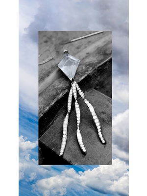 Freedom - Aquamarine and Diamond brooch