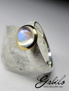 Adularia moonstone silver ring