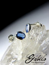 Kyanite silver earrings with Gem Report MSU