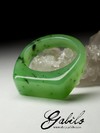Ring of solid apple jade