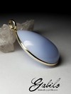 Blue Chalcedony Gold Necklace