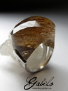 Ring with a quartz hairy
