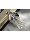 Rock crystal silver pendant 