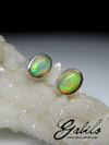 Earrings with Ethiopian opal