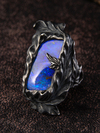 Large Blue Opal Ivy ring 