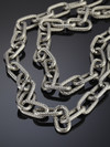 Decoration of Large Steel Chains Two Rows
