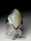 Men's Opal Silver Ring