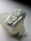 Male ring with turquoise