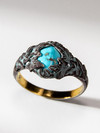  Ivy - Turquoise silver ring