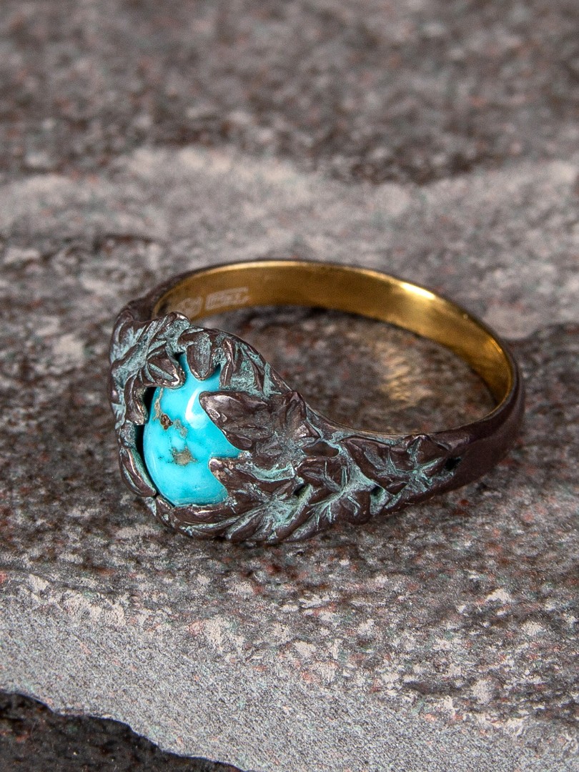 turquoise ivy ring