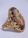 Ivy gold ring with boulder opal