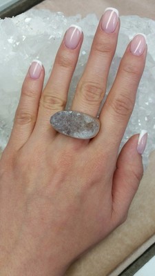 Quartz Solid Stone Ring