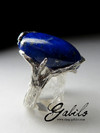 Ring with lapis lazuli in silver