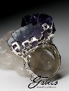 Beautiful Fluorite Crystal Silver Ring