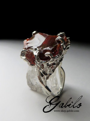 Chocolate Opal Silver Ring