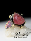Tourmaline and Sapphire Gold Ring