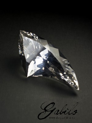 Rock crystal 30х68 fantasy cut 183 carats