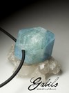 Big aquamarine crystal pendant