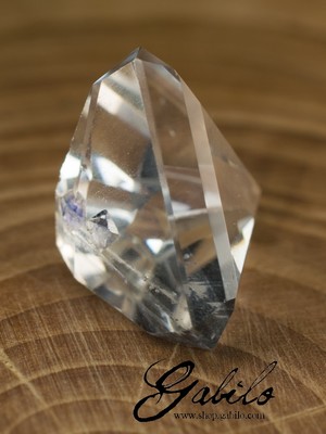 Rock crystal with fluorite 12х12 trillion cut 11 ct