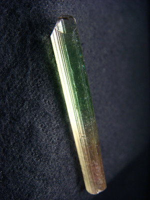 Polychrome tourmaline crystal