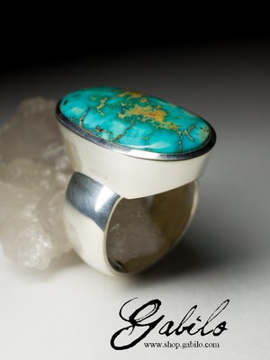 Ring with Iranian turquoise