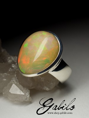 Big Opal Silver Ring code 7250