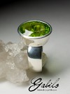 Ring with large chrysolite