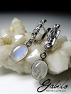 Adularia Moonstone Silver Earrings