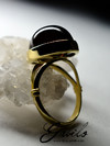 On order: a gold ring with a morion