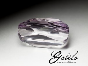 Kunzite is a fantasy cut of 90.45 carats