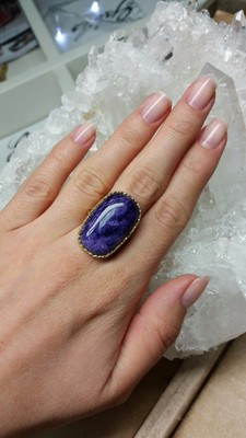 Ring with Charoite Gold