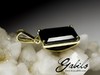 Black Agate Gold Pendant