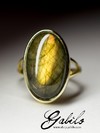 Labradorite Gold Ring