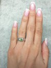 Demantoid Garnet Silver Ring