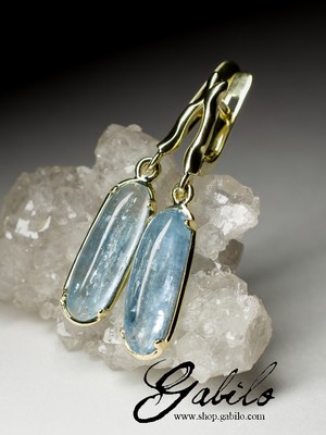 Payment plan for Dory: Aquamarine gold earrings