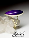 Gold ring with sugilite