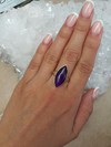 Gold ring with sugilite