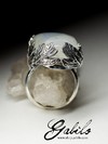 Moonstone silver ring