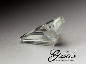 Aquamarines set 7х7 trilliant cut 1.90 carat with gem report MSU
