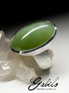 Men's ring with nephrite 