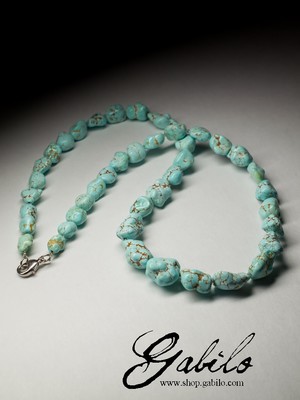Beads from turquoise