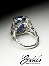 Ring with kyanite in silver