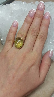 Heliodor gold ring