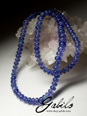 Unique Tanzanite Beaded Necklace