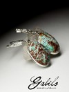 Earrings with turquoise in silver