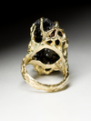 Black Tourmaline Gold Ring 