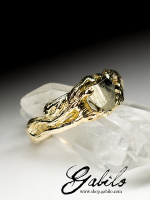 Pyrite Gold Ring