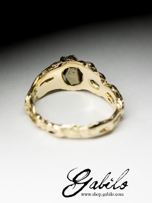 Pyrite Gold Ring